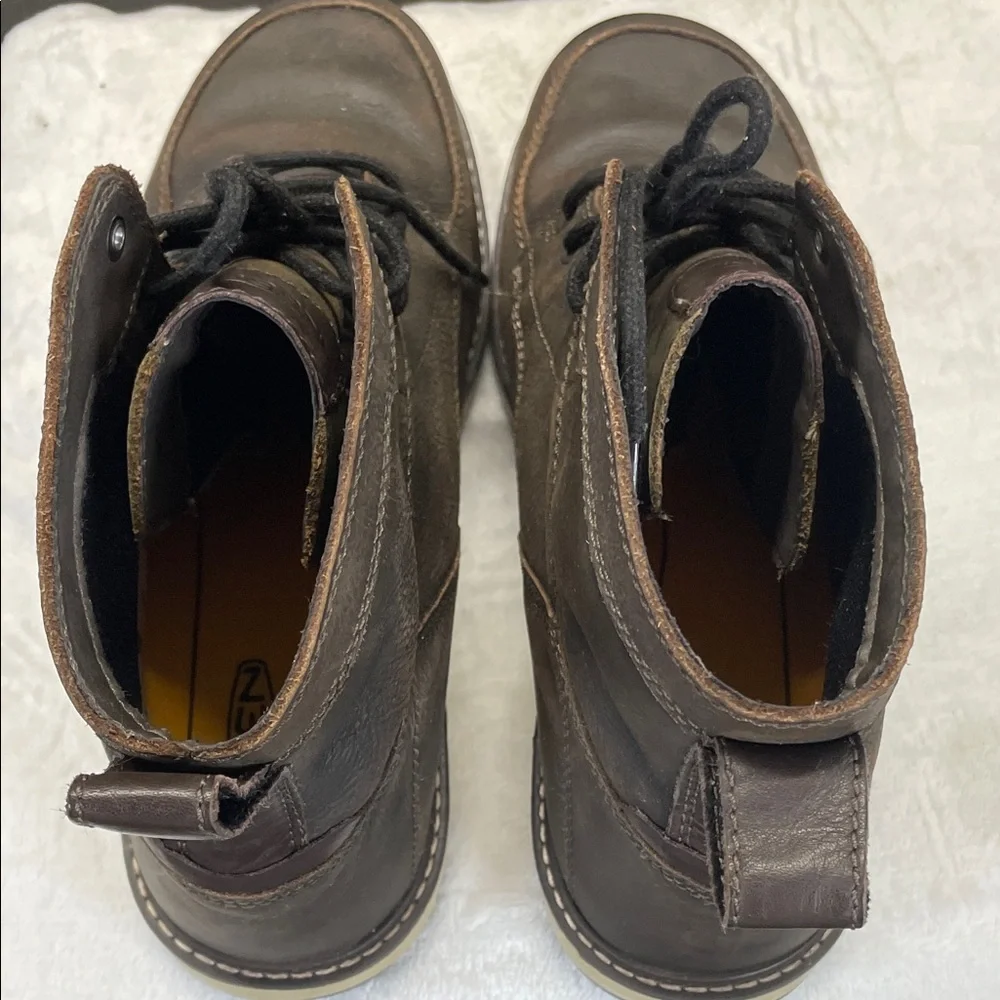 Keen Men's Brown Leather Lace-Up‎ Boots